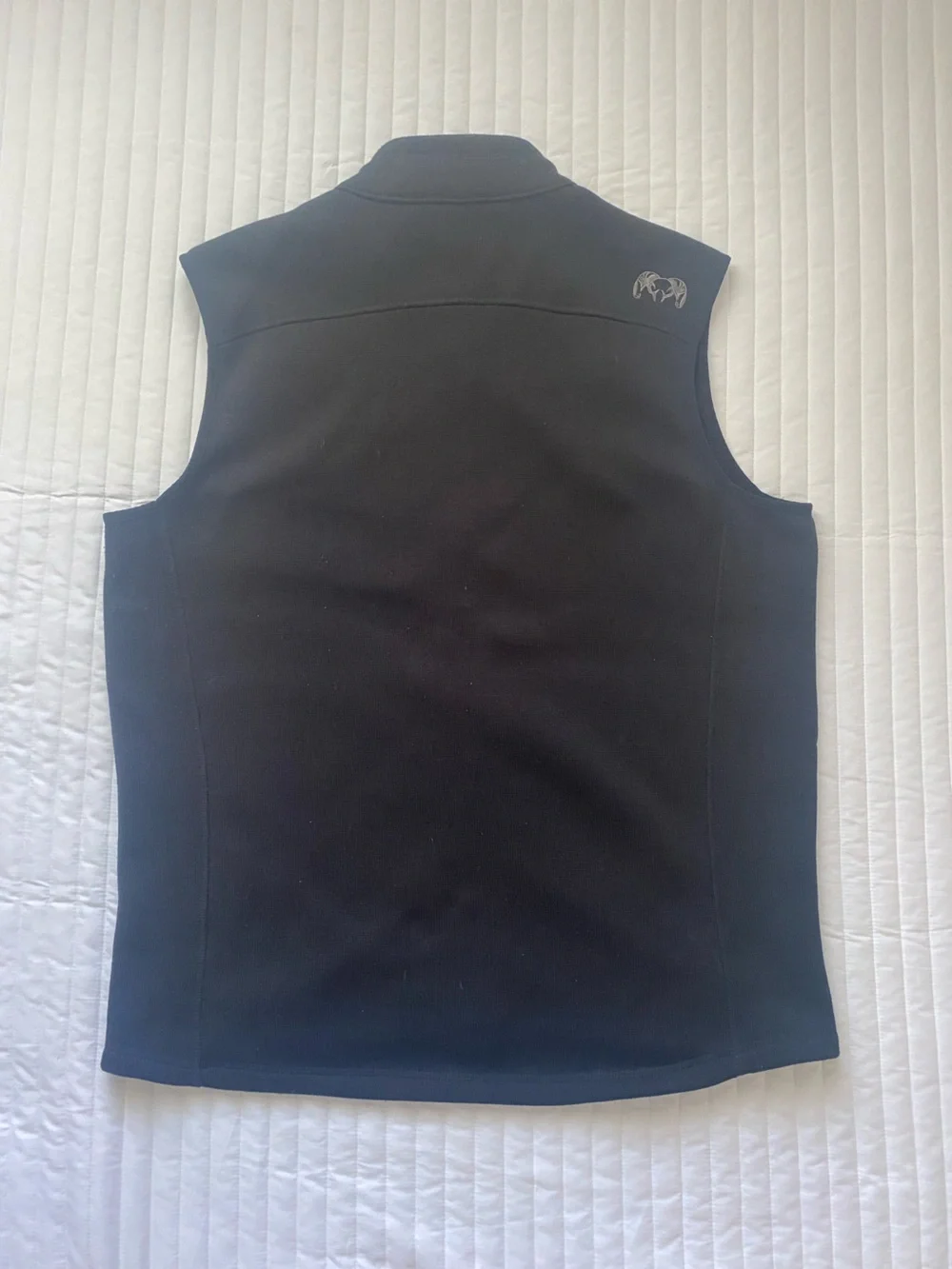 Kuiu Men's Black Base Layer High Loft Sweater Fleece Vest - Zip Front